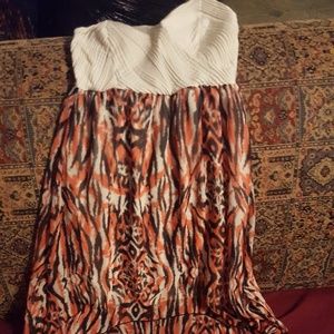 Strapless Mid Length Dress